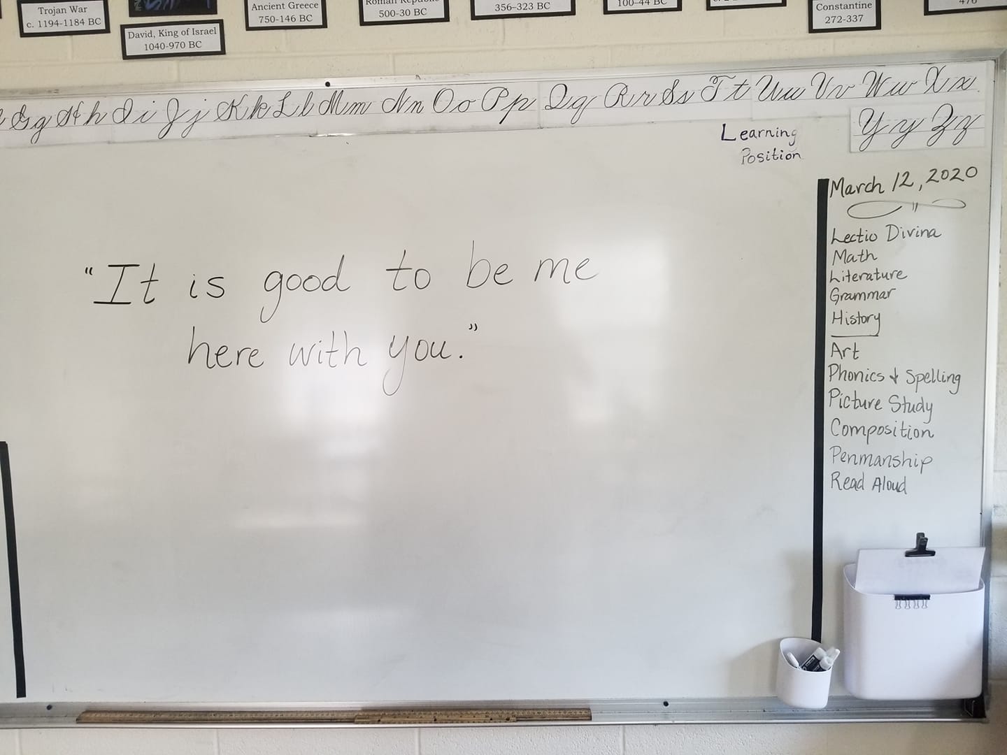 Being your teacher has been my greatest joy and privilege. We did the work, together, and it was good to be me here with you!